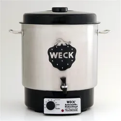 Weck Einkochautomat, Einkochautomat, Schwarz, Silber