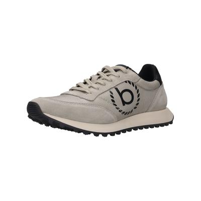 Sneaker BUGATTI "bugatti Sneaker Veloursleder/Mesh", Herren, Gr. 45, beige (grau), Textil, Veloursleder, Schuhe Sneaker