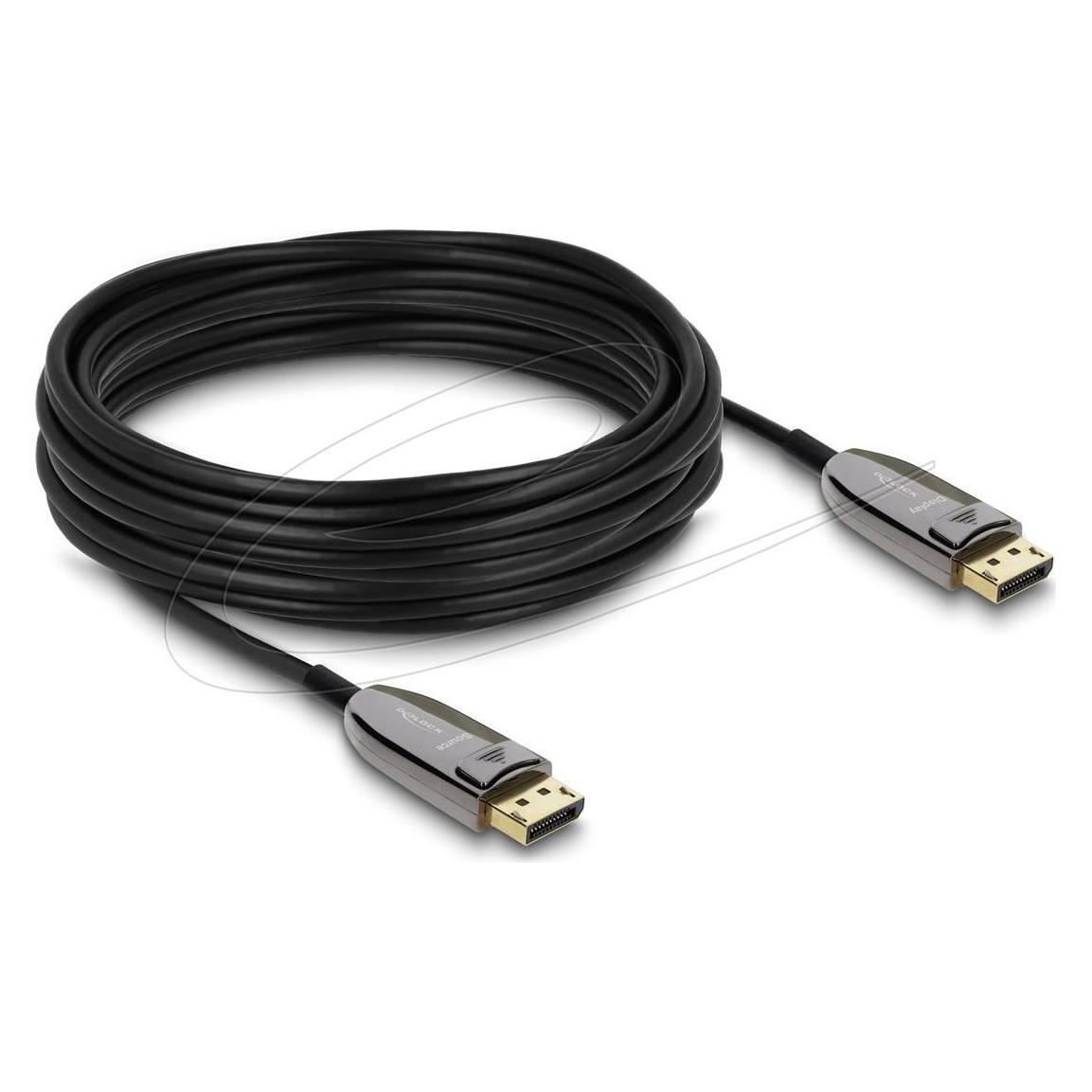 Delock Aktives Optisches Kabel DisplayPort 2.1 8K 60 Hz 40 G (10 m) (87107)