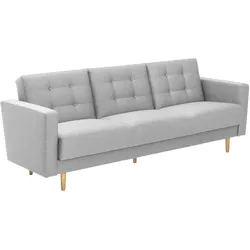 Tchibo - 3-Sitzer Schlafsofa »Janny« - 224x83x81cm - hellgrau -