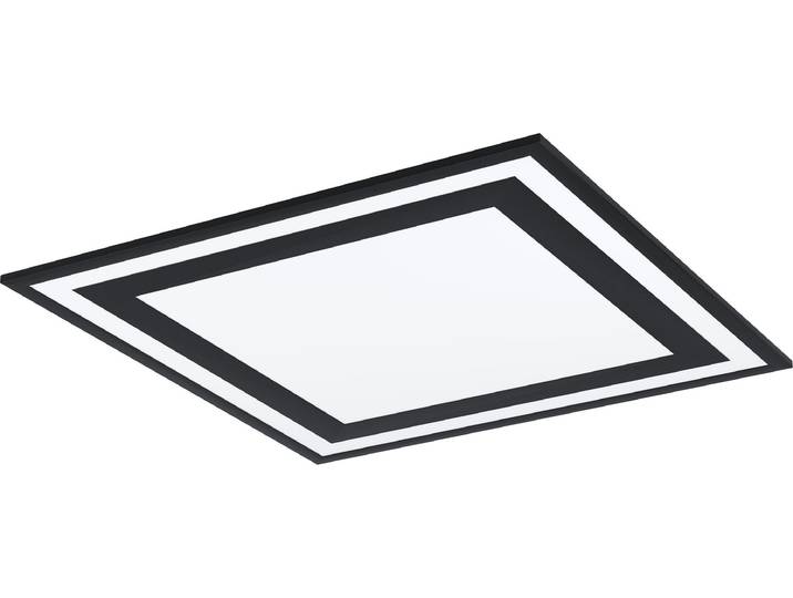 SAVATARILA applique/plafonnier lampe éclairage - L59\,5 x l59\,5 x H6 cm - noir - 32\,5W incl - IP20