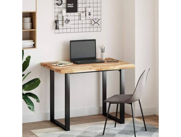 MBDRKVGF Akazienholz Schreibtischplatte 100x70x4 cm Massivholz Tischplatte mit Ölbeschichtung für Bürotisch Werkbank