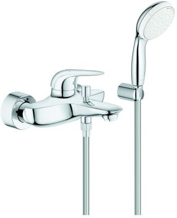Grohe Eurostyle Wannenarmatur 2372930A chrom, mit Wannenset, Hebel geschlossen
