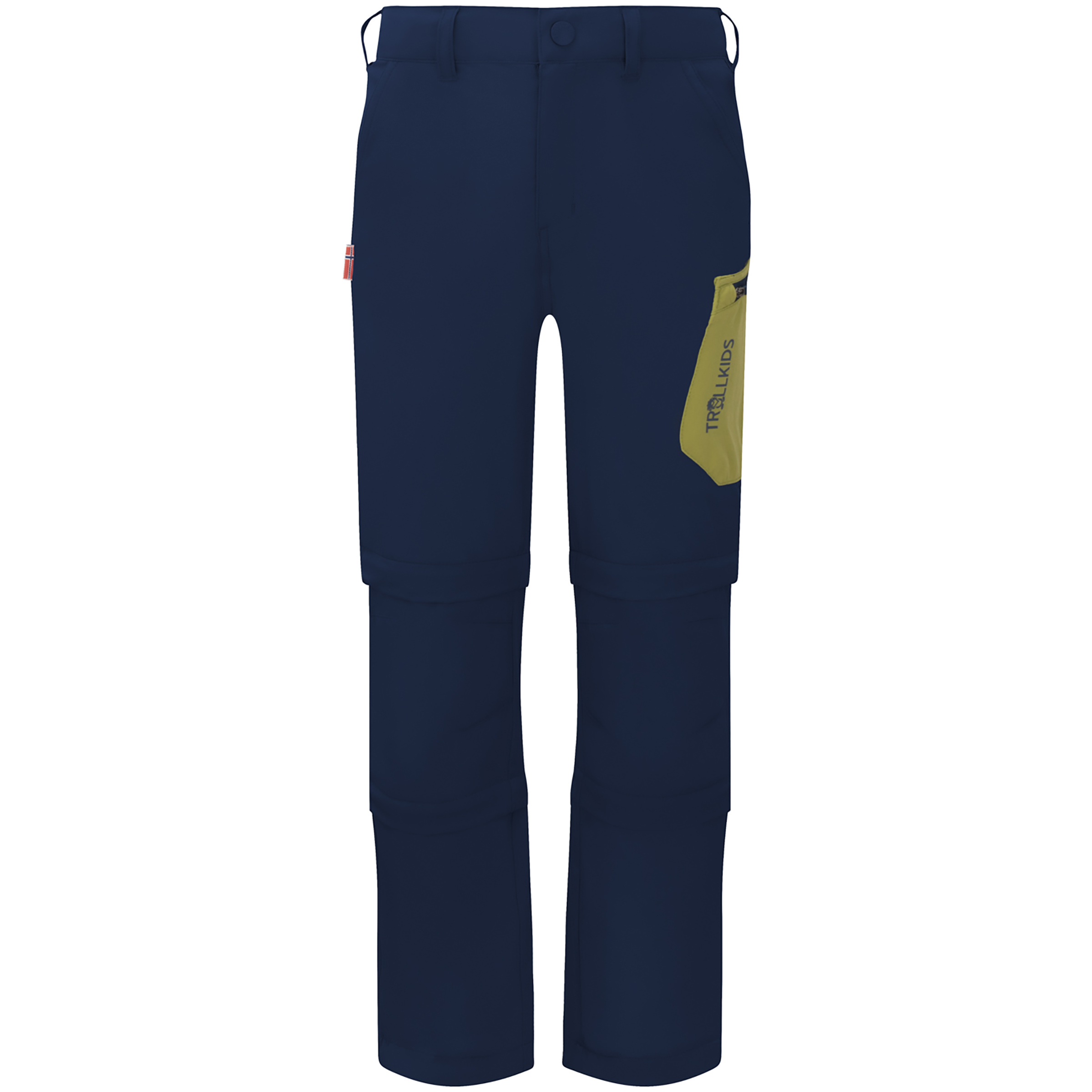 Trollkids Preikestolen Double Zip-Off Hose Kinder Zip-Hosen blau Größe 104 Camping Widerstandsfähig