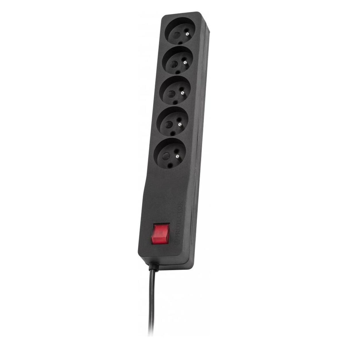 Lestar ZX 510 G-A K.:CZ 5 0M Spannungsschutz Schwarz 5 AC-Ausgänge 230 V 5 m (5x, CEE 7/4, CEE 7/7, 5 m) (ZX 510 G-A K.:CZ 5,0M)