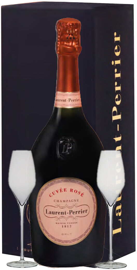 Glass Pack Champagne Cuvée Rosé Brut Laurent-Perrier