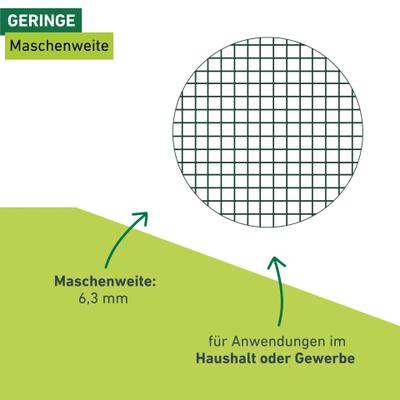 Voliere WINDHAGER "für Tiere und Garten, Drahgitter für den Außenbereich", grün, B:250cm H:50cm, Stahl, Tierkäfige, Stahlgitter erhältlich in unterschiedlichen Größen, grün