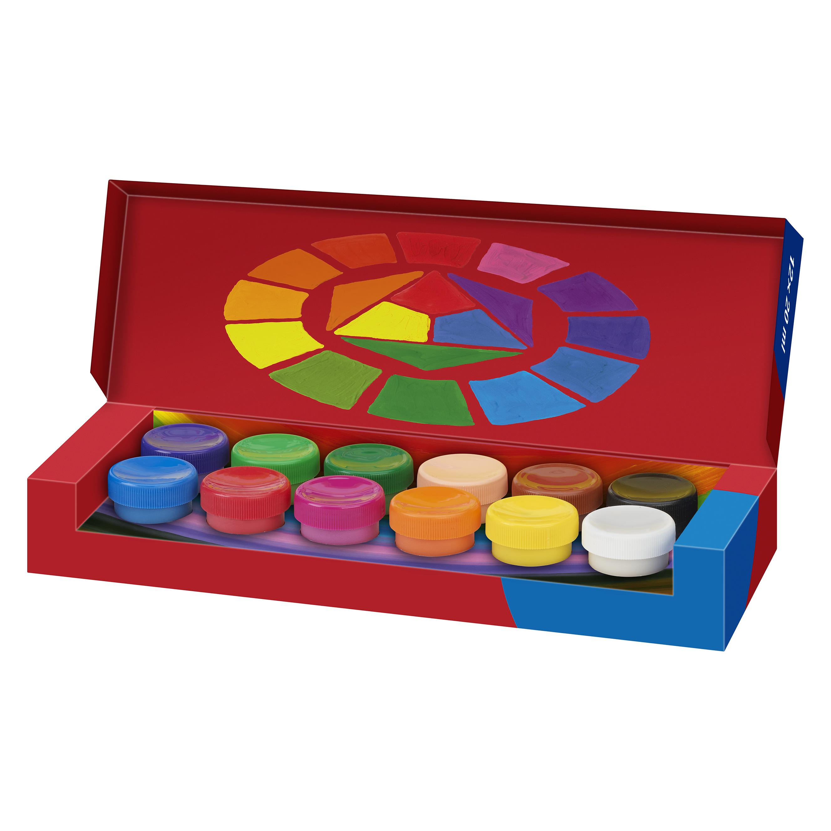 Faber-Castell Tempera/Gouache 12 pots of 20 ml (121050) (20 ml) (121050)