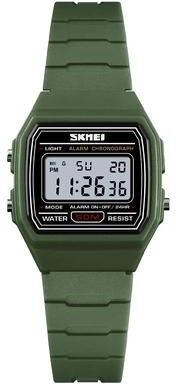 Everyday Crate SKMEI 1460 Kids Sports Watch Waterproof Digital Watch Luminous Multifunction Alarm Chronograph army Green