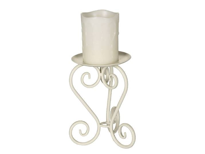 Bougeoir Telou 13 x 20 x 13cm Blanc
