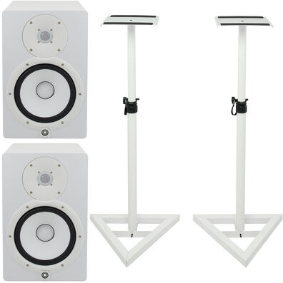 Yamaha HS 8 W Stand Set blanc