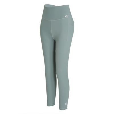 Leggings YEAZ "Leggings OBSESSED", Damen, Gr. L, US, grün, Obermaterial: 87% Nylon NY. 13% Elasthan EL., Hosen Leggings