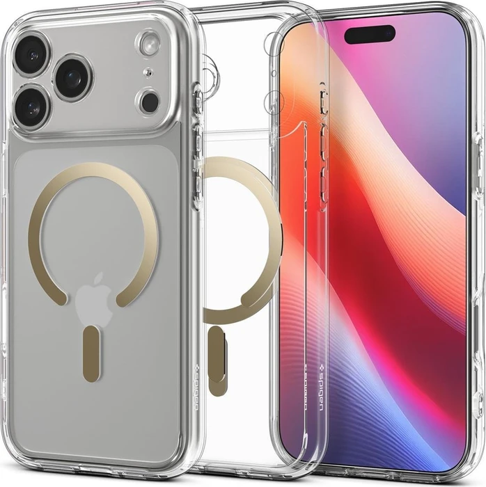 Spigen Ultra Hybrid MagSafe Clear Gold iPhone 17 Pro Max