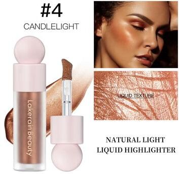 Inspired Finds LumiSculpt Liquid Highlighter Bronzer 4 Shade Liquid Contour Highlighter For Radiant Glow And Face SculptingMAK candlelight