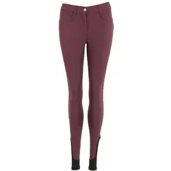 BR Damen Reithose Annette Carbernet Vollbesatz Silikongrip Beinabschluss elastisch Elastikbund, Größe: 34
