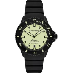 Emporio Armani Automatik / 3 Zeiger Datum Sea Explorer AR60085 - gelb,schwarz - 42mm