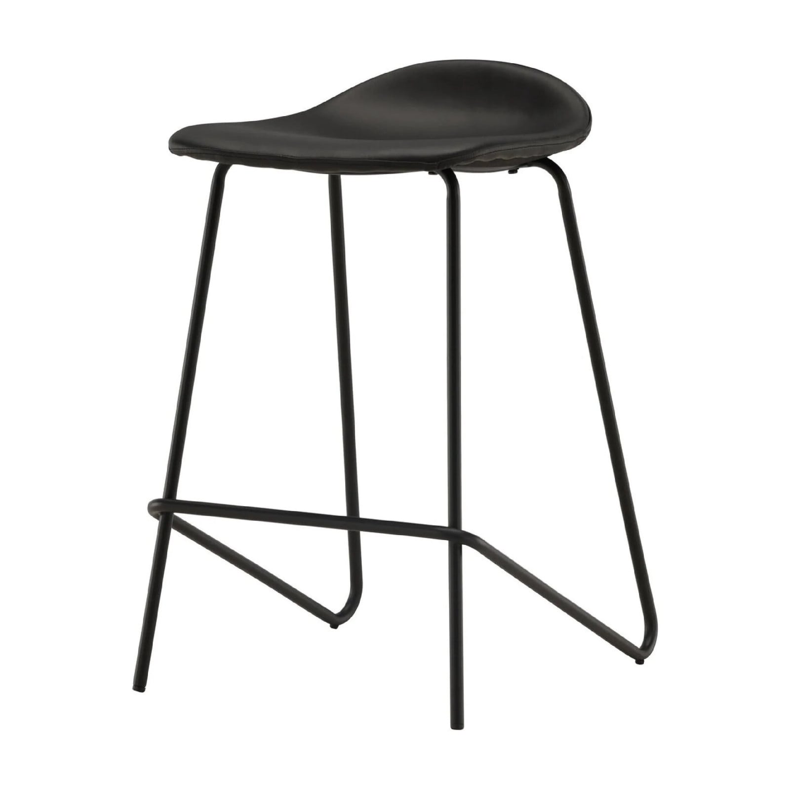QUVIO Barkruk Miro 2-pack - Zwart PU