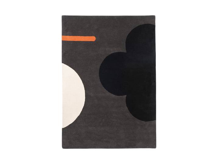 Designer Teppich „Geo Flower“ - handgetuftet, aus 100% reiner Schurwolle 120 x 180 cm ORLA KIELY