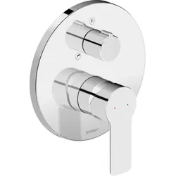 Duravit D-Code Wannenarmatur DC5210018010 Unterputz, Keramikmischsystem, Chrom Hochglanz, Ø170 mm