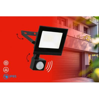LED Flutlichtstrahler BRILONER LEUCHTEN "VARO", schwarz (matt, schwarz), H:22,5cm Ø:15cm, Leuchten, 11x17x4 cm, Garage, Garten, Auffahrt