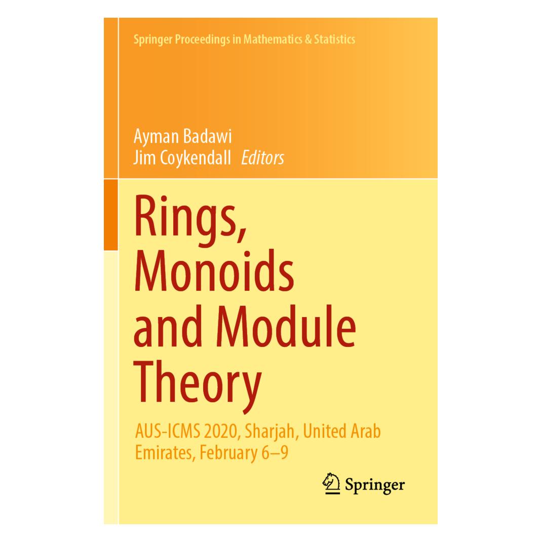 Springer Rings, Monoids and Module Theory (Englisch, Softcover, Ayman Badawi, Jim Coykendall) (56937342)