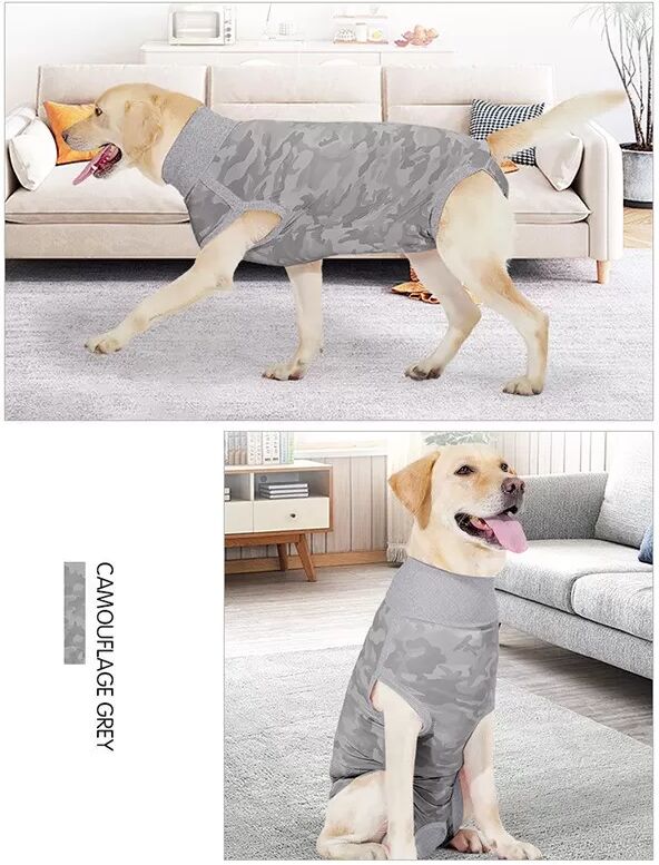 INF Combinaison de récupération pour chien : Body respirant post-opératoire et anti-léchage M