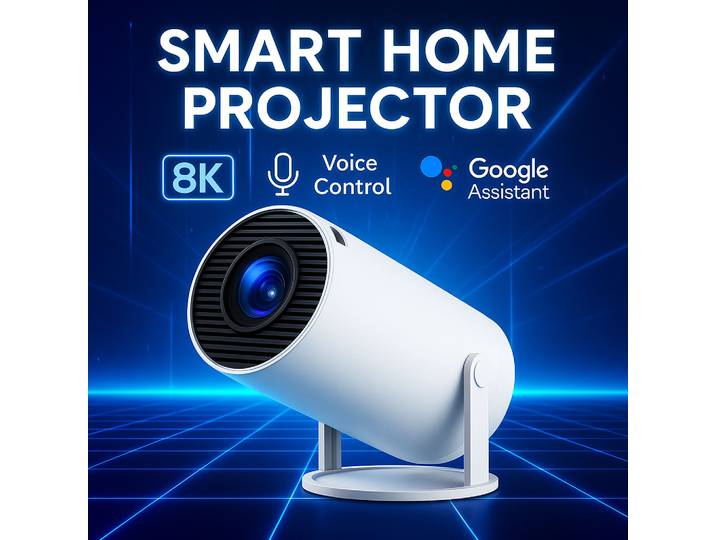 Projecteur intelligent Android 11 8K 1280*720P HY300 double Wifi 290ANSI 180 ° flexible BT5.0 Cinema Projecteur portable extérieur Camping