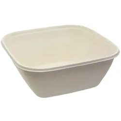 MONOUSO - Schüssel Zuckerrohr-Fasern 1000ml 170x170x70mm (50 Stück)