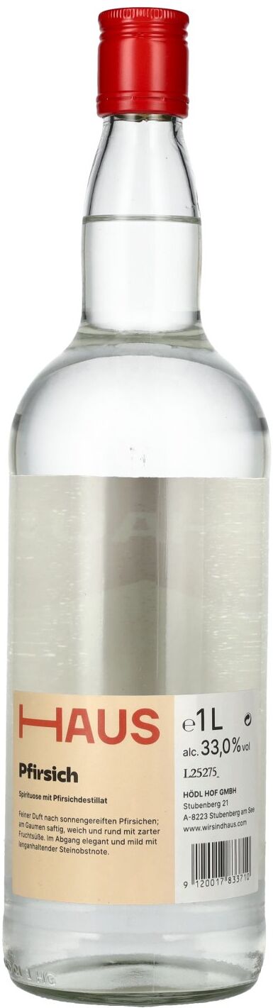 Hödl Hof HAUS PFIRSICH Spirituose 33% Vol. 1l