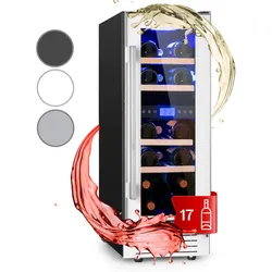 Vinovilla 17 Built-In Duo Zweizonen-Weinkühlschrank 53l 17 Fl. 3-Farben Glastür
