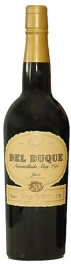 Del Duque Vino amontillado muy viejo González Byass Jerez.