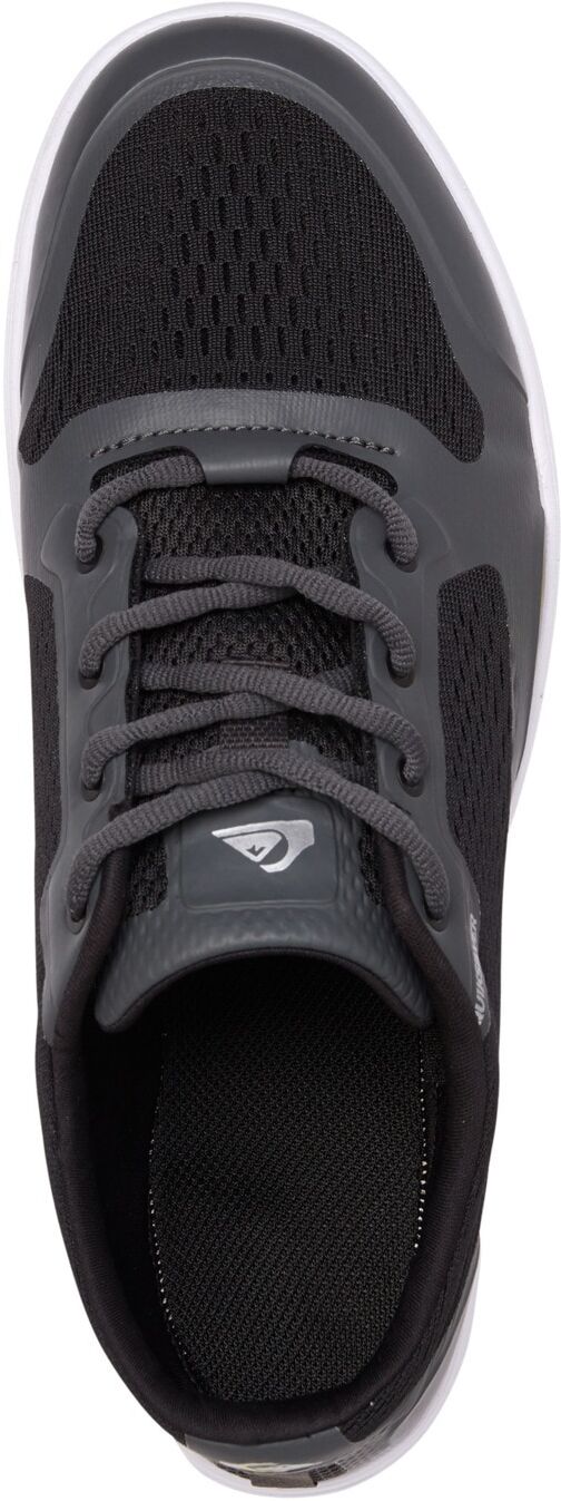 Sneaker QUIKSILVER "Amphibian Plus", Herren, Gr. 6(39), schwarz (schwarz, grau, weiß), Obermaterial: Textil / Futter: Textil / Aussensohle: Gummi., Schuhe Sneaker schwarz, grau, weiß 6(39)