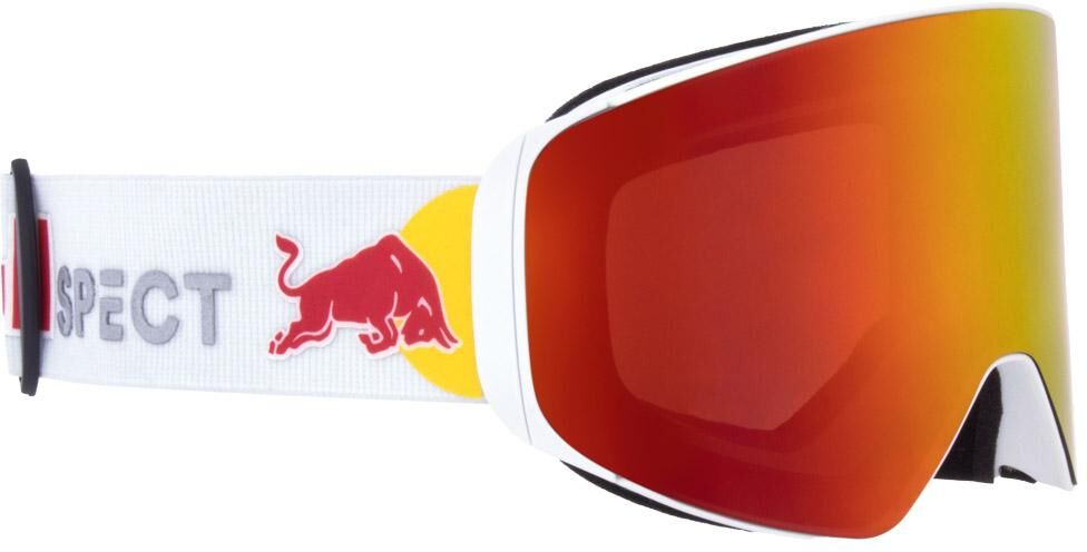 Red Bull Spect  - Jam Matt White Brown Red Mirror + Cloudy Snow - Masque de Ski