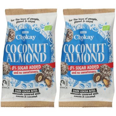 Chokay - Bites Coconut Almond FairTrade, 85g 2x 2x85 g