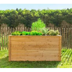 Westmann Klassik 170 | Garten Hochbeet aus Holz | Lärchenholz | 170x90 cm - Natur