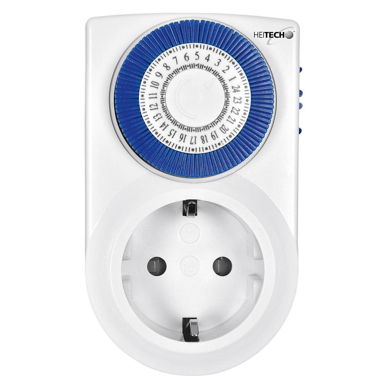 Heitech Tages-Zeitschaltuhr mechanisch 'Mini' (Typ E, Typ F) (HEITECH) Mindestbestellmenge: 10 Stück