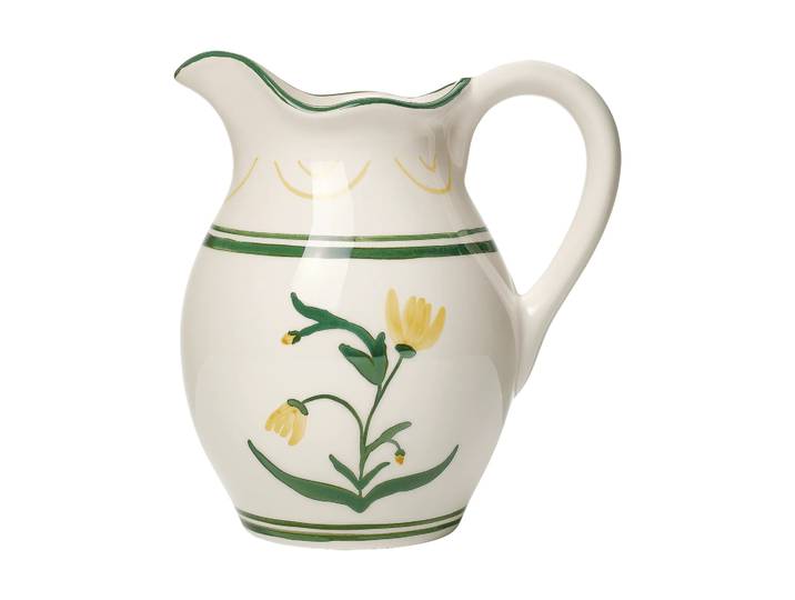 Pick a Poppy Cottage Flower pichet Yellow, 20x10 cm