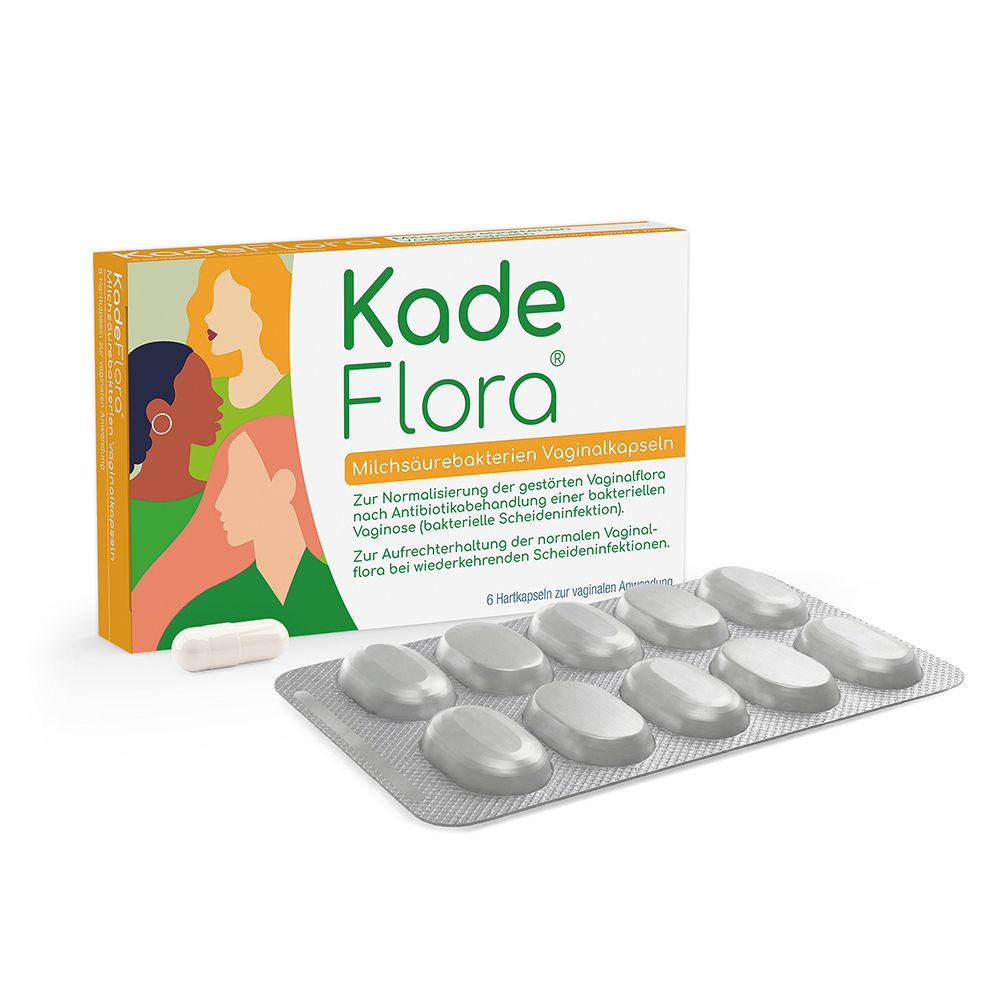 Kadeflora Milchsäurebakterien Vaginalkapseln 6 St