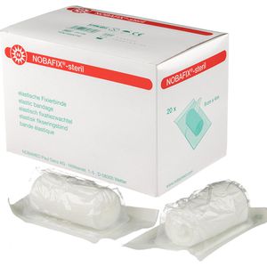Nobamed Fixierbinden Nobafix-steril, 20 Stück, einzeln verpackt, 4m x 6cm