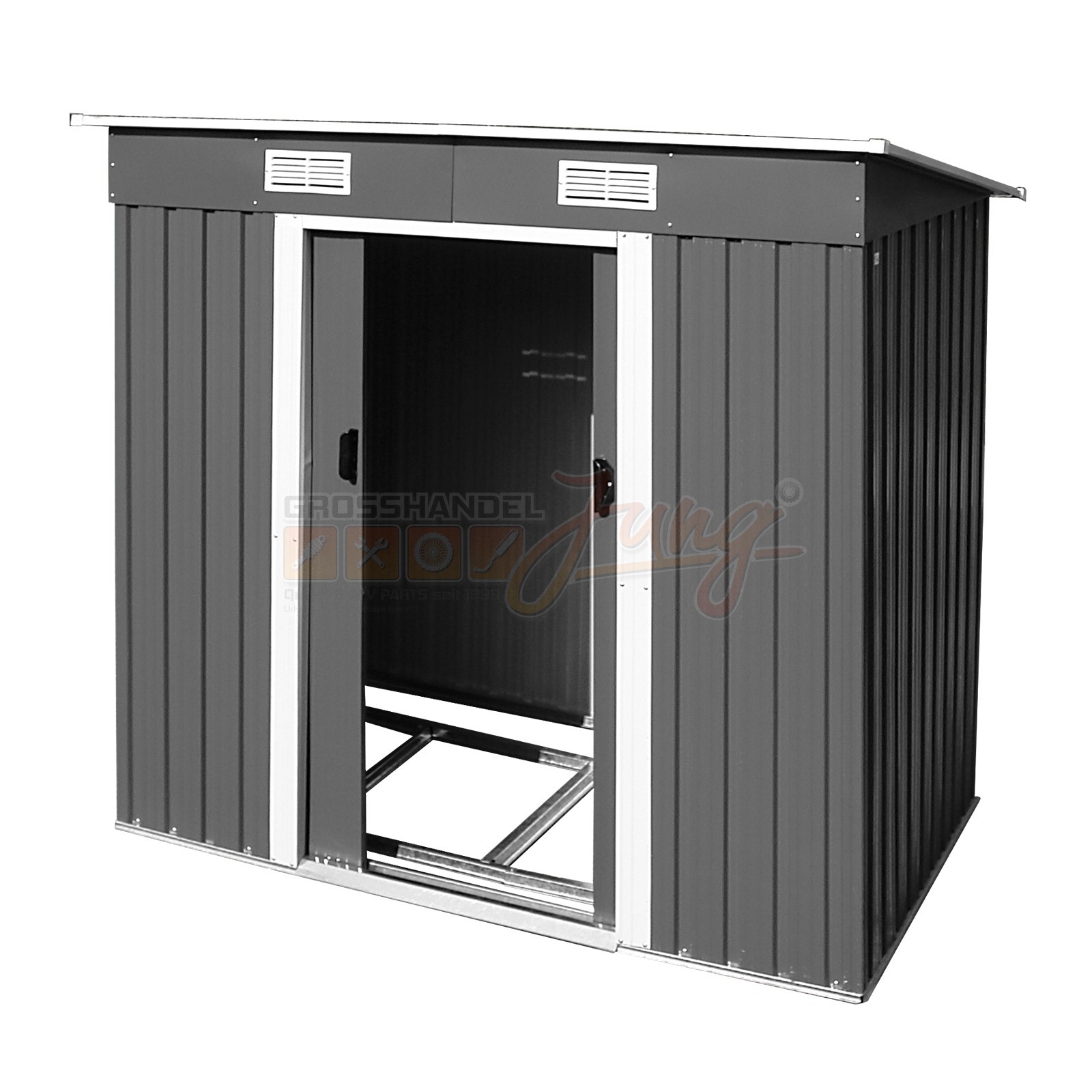 Metall-Gartenhaus 2 qm Cardiff, anthrazit