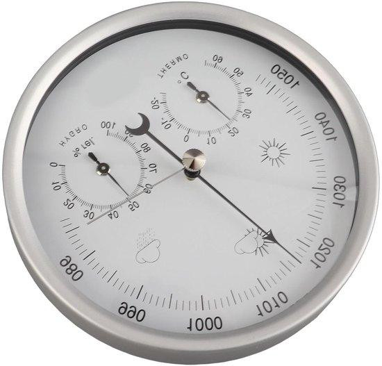 3-in-1 Weerstation met Barometer, Thermometer en Hygrometer - Beige - 132 cm