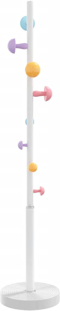 17 Stories Noalani Iron Freestanding Coat Rack White 172cm H X 35cm W