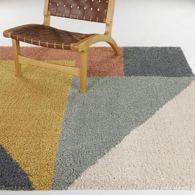 Balta Rugs Balta Jordan Modern Color Block Shag Area Rug