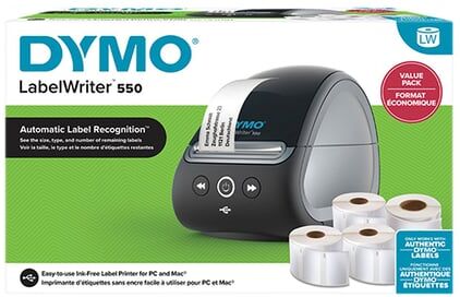 Dymo LabelWriter 550 + 4 rolos de etiquetas
