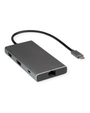 VALUE USB-C Dock HDMI+DP+GbE+ 2xA+ 1xC+ PD 4K60 Digital/Daten Digital/Display/Video Netzwerk (12.99.1139)