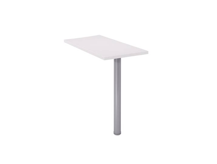 Extension rectangle pour bureau Activity Blanc L.60 x P.80 cm - Pied tube Aluminium