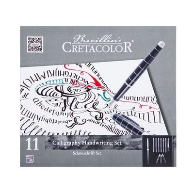 Cretacolor Künstlerstifte Kalligraphie Schreibset/Schönschrift, 11er Set