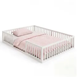 roba Montessori-Bodenbett - 144,8x205,5x38,5cm - weiß -