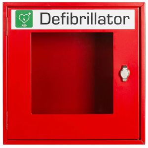 Lüllmann Defibrillator-Schrank 620254 rot, indoor, für alle AED-Modelle