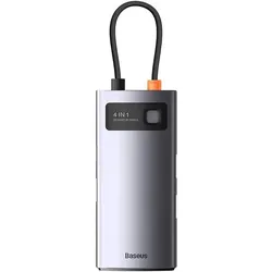 Baseus Metal Gleam 4in1 Hub, USB-C zu 3x USB 3.1 + USB-C PD + Ethernet RJ45